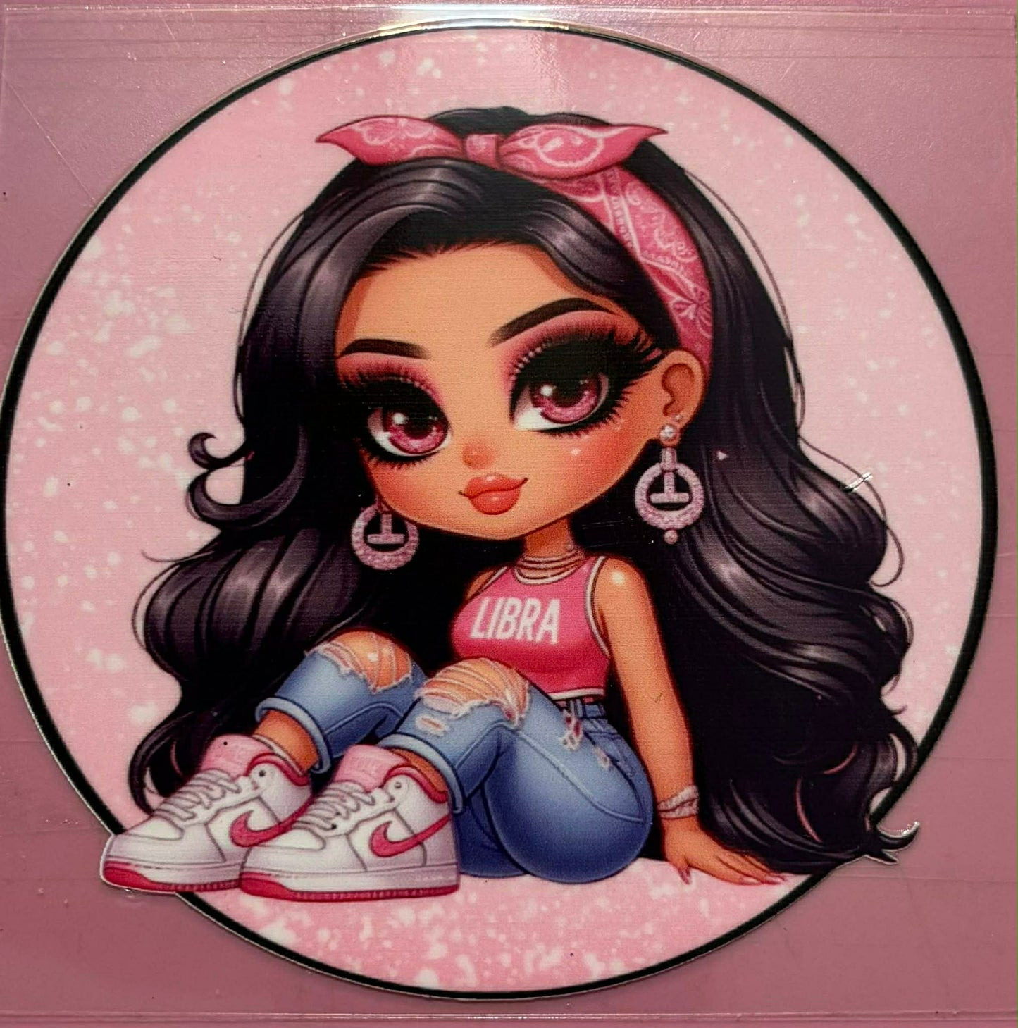 Libra girl decal