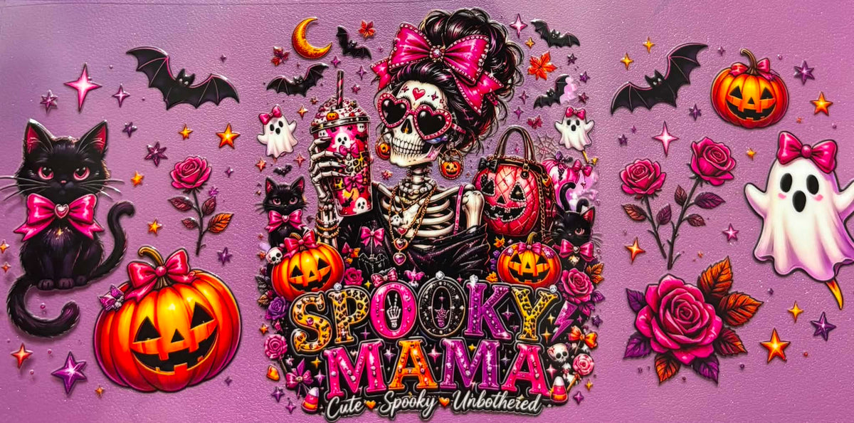 Spooky Mama Cute Spooky Unbothered Wrap