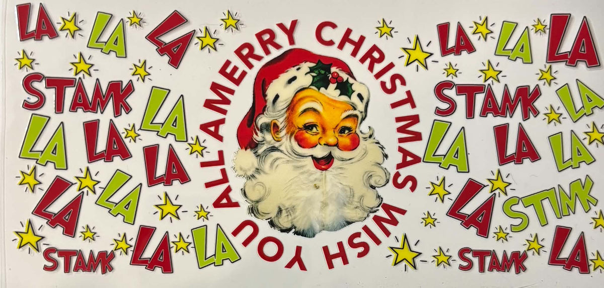 Merry Christmas Stank La La La Funny Wrap