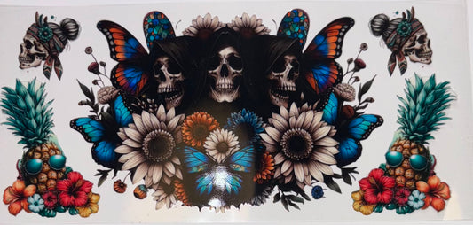 SKULL FLOWER WRAP