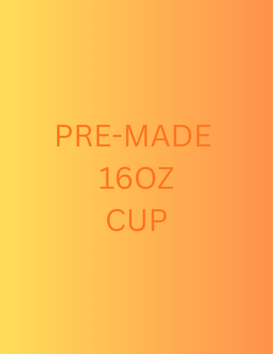 PRE-MADE 16OZ SNOW GLOBE TUMBLER