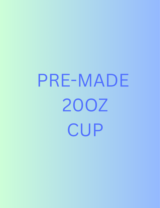 PRE-MADE 20OZ SNOW GLOBE STAINLESS STEEL TUMBLER