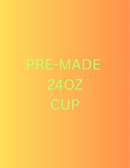 PRE-MADE 24OZ SNOW GLOBE TUMBLER