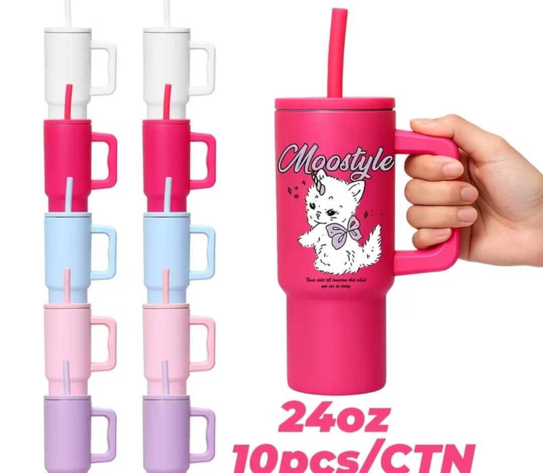 24oz Color Stainless Steel Tumbler