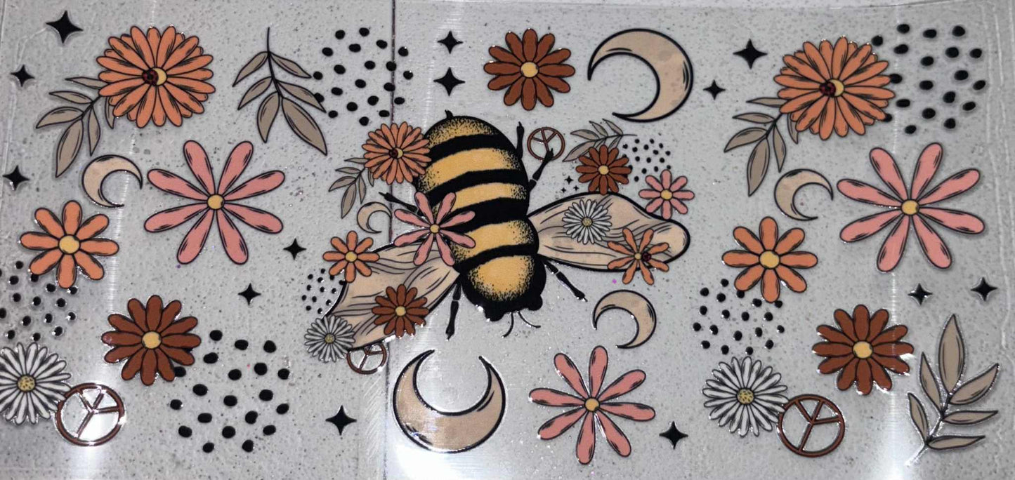 Bee moon flower cup wrap