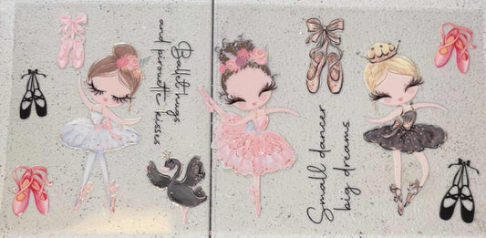 Ballerina snowglobe tumbler wrap