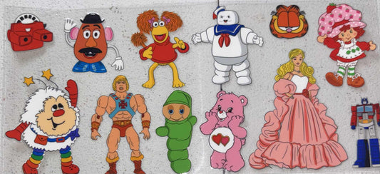 80's 90's cartoon characters snowglobe tumbler wrap