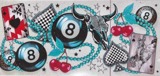 EIGHT BALL CHERRY WESTERN WRAP