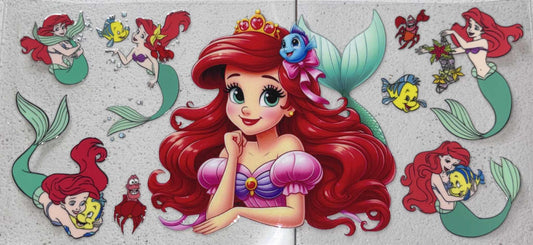 Little mermaid snowglobe tumbler wrap