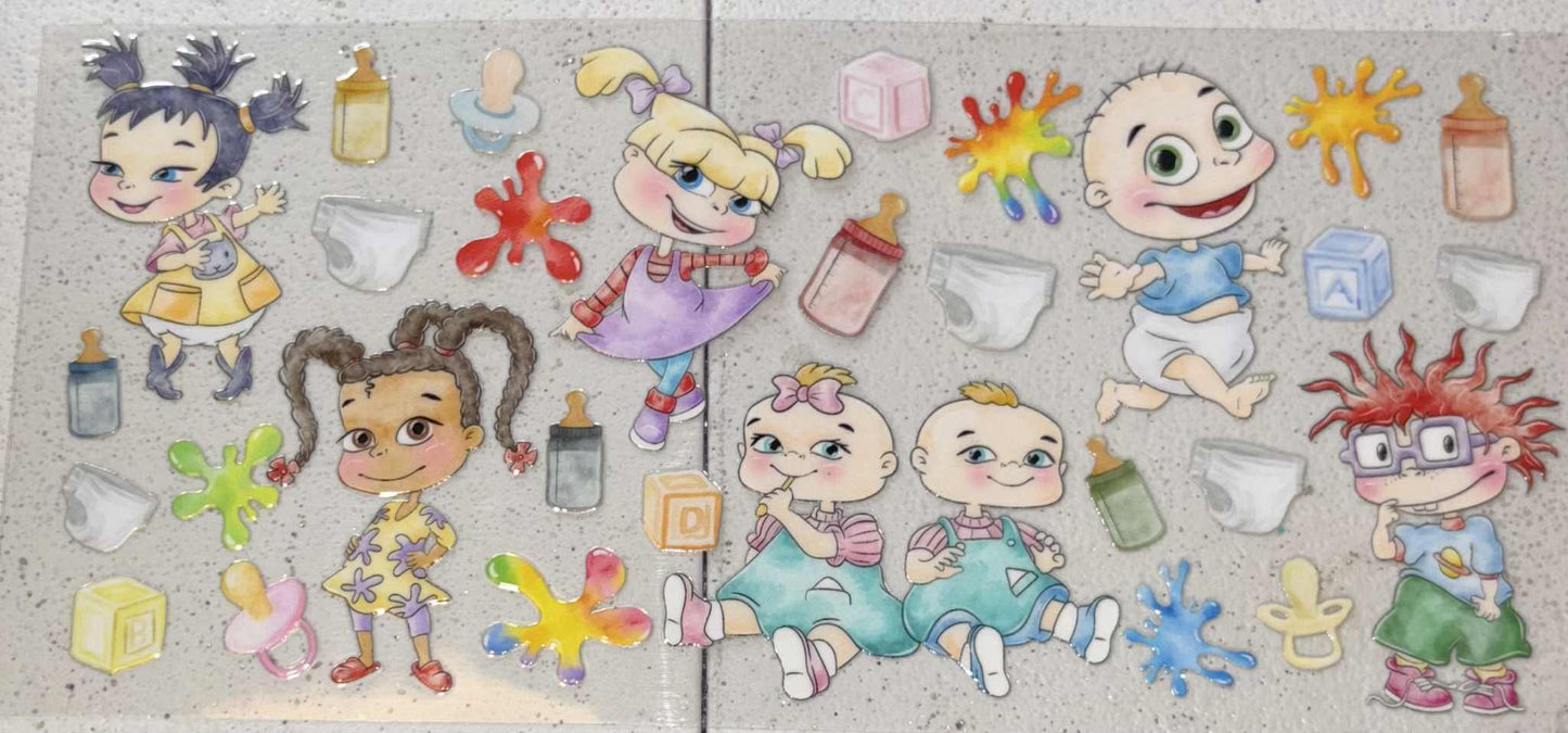 Baby rugrats snowglobe tumbler wrap