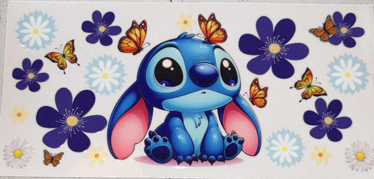 Stitch butterfly snowglobe tumbler wrap